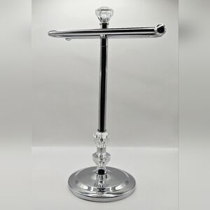Crystal Chrome T-Bar Jewelry Stand Bracelet & Watch Holder Vanity Display